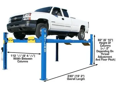 ATLAS 412A Commercial Grade Alignment Lift 12,000 lb. Capacity