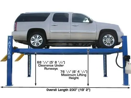 ATLAS 412A Commercial Grade Alignment Lift 12,000 lb. Capacity