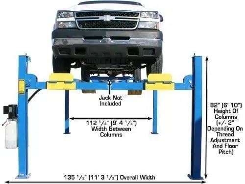 ATLAS 412A Commercial Grade Alignment Lift 12,000 lb. Capacity