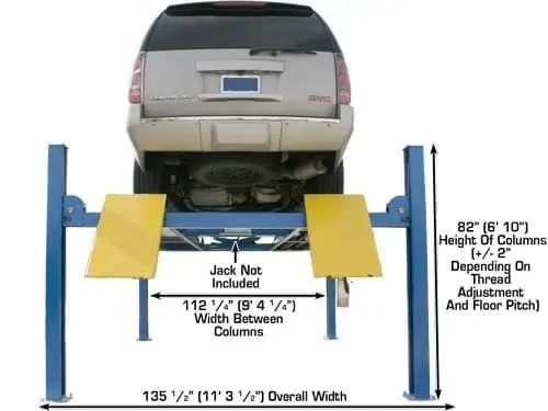 ATLAS 412A Commercial Grade Alignment Lift 12,000 lb. Capacity