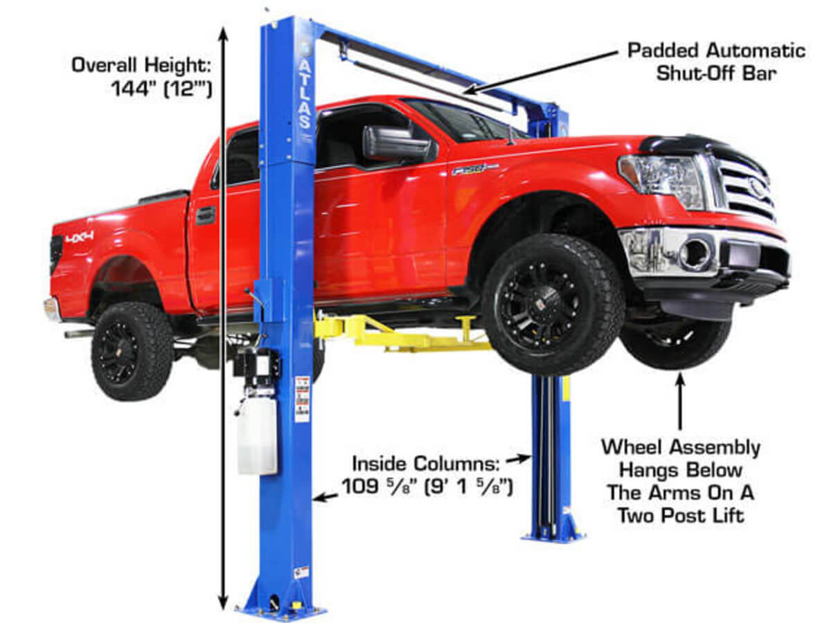 ATLAS Pro-9D Overhead 9,000 lbs. Capacity 2 Post Lift