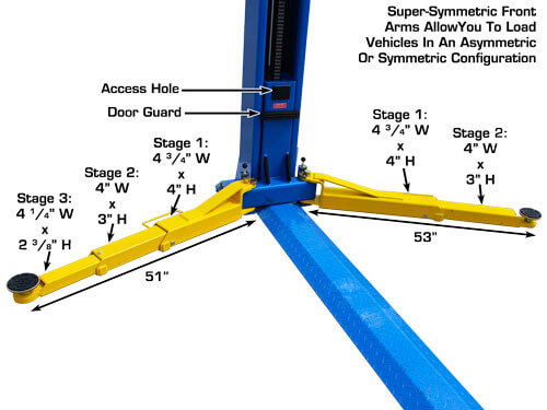 ATLAS BP10000 Baseplate 2 Post Lift