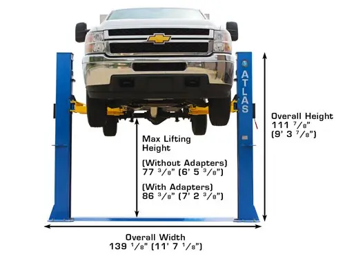 ATLAS BP10000 Baseplate 2 Post Lift
