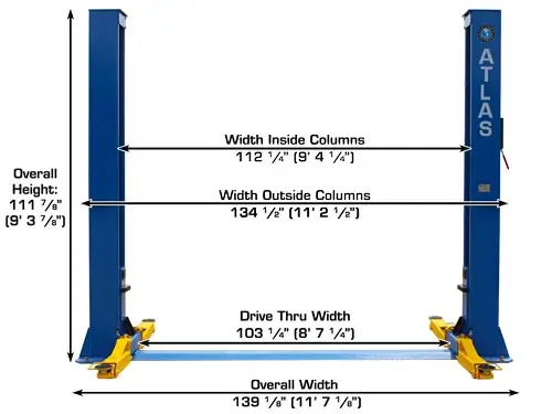 ATLAS BP10000 Baseplate 2 Post Lift
