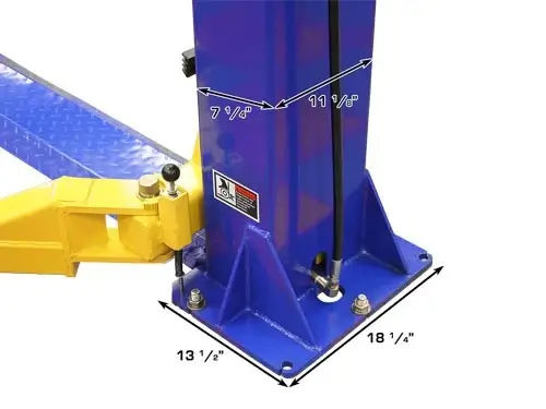ATLAS 9KBP Baseplate 9,000 lbs. Capacity 2 Post Lift