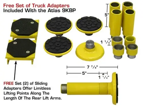 ATLAS 9KBP Baseplate 9,000 lbs. Capacity 2 Post Lift