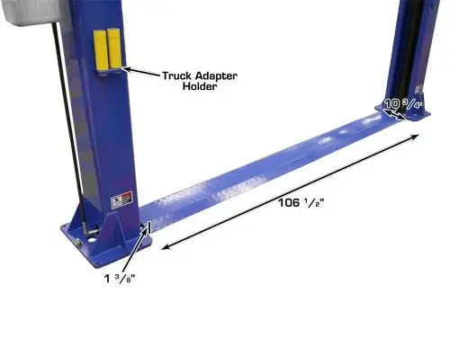 ATLAS 9KBP Baseplate 9,000 lbs. Capacity 2 Post Lift