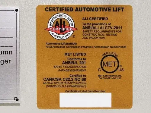 Élévateur à colonnes mobiles certifié ALI ATLAS, capacité 111 000 lb