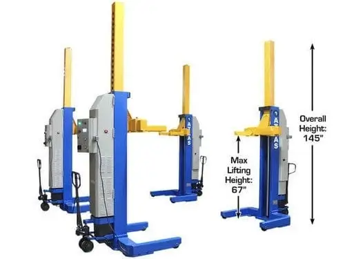 Élévateur à colonnes mobiles certifié ALI 74 000 lb ATLAS