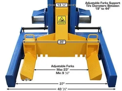 Élévateur à colonnes mobiles de 99 000 lb certifié ALI ATLAS