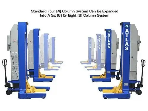 Élévateur à colonnes mobiles de 99 000 lb certifié ALI ATLAS