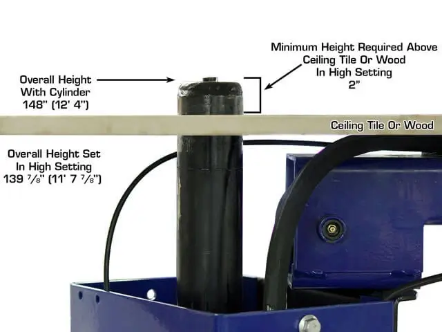 ATLAS Platinum PVL-10 ALI Certified 10,000 Lbs. Symmetric/Asymmetric Adjustable Height 2 Post Overhead Car Lift