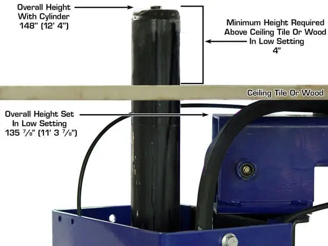 ATLAS Platinum PVL-10 ALI Certified 10,000 Lbs. Symmetric/Asymmetric Adjustable Height 2 Post Overhead Car Lift