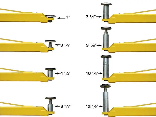 ATLAS Platinum PVL-10 ALI Certified 10,000 Lbs. Symmetric/Asymmetric Adjustable Height 2 Post Overhead Car Lift