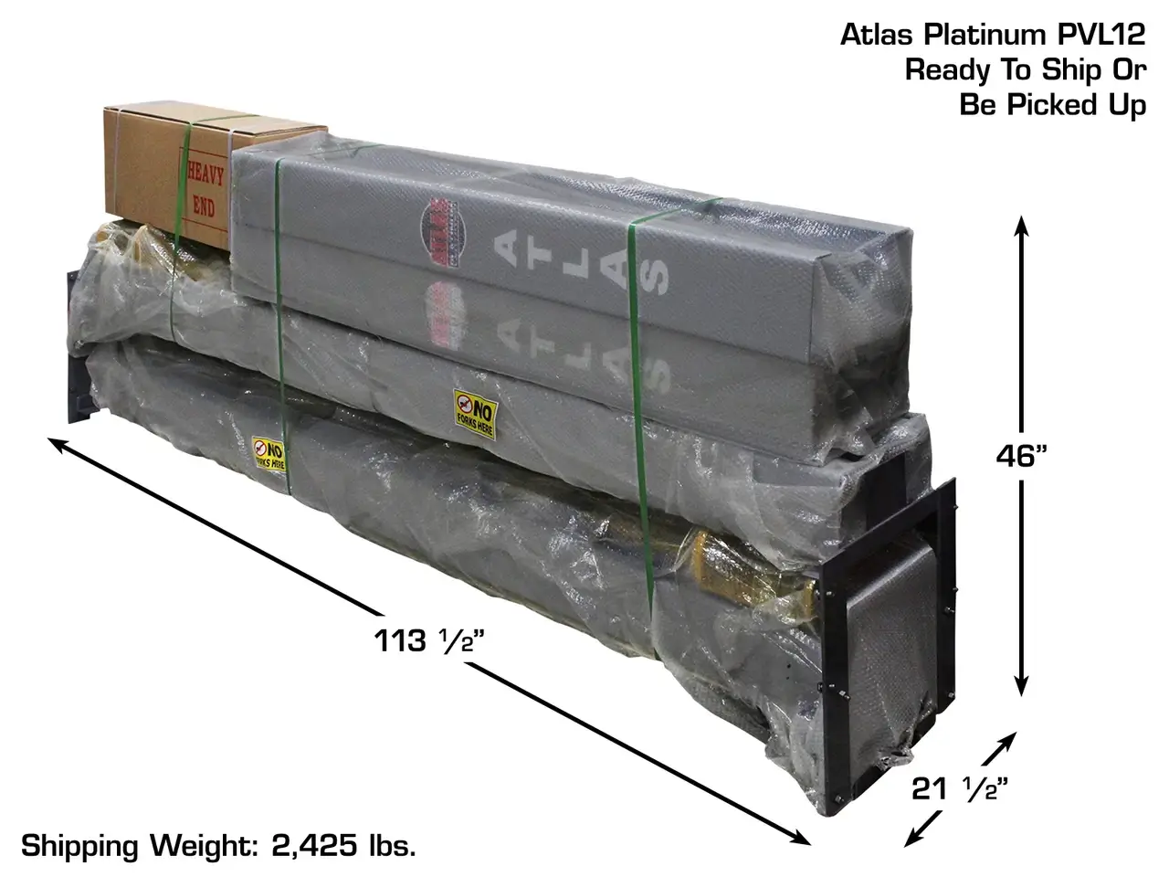 ATLAS Platinum PVL-12 Black ALI Certified 12,000 Lbs. Capacity 2 Post Lift