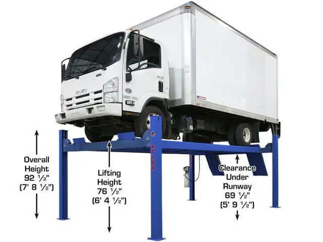 ATLAS Platinum PVL-14 ALI Certified 14,000 Lb. Capacity Commercial Grade 4 Post Lift