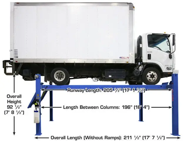ATLAS Platinum PVL-14 ALI Certified 14,000 Lb. Capacity Commercial Grade 4 Post Lift