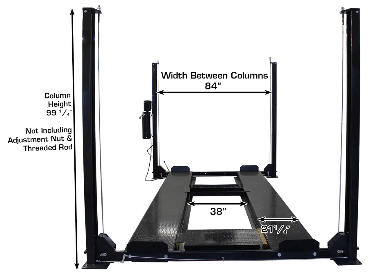 ATLAS Apex 8 Extra Long & Extra Tall Hobbyist Four Post Lift – ALI Certified