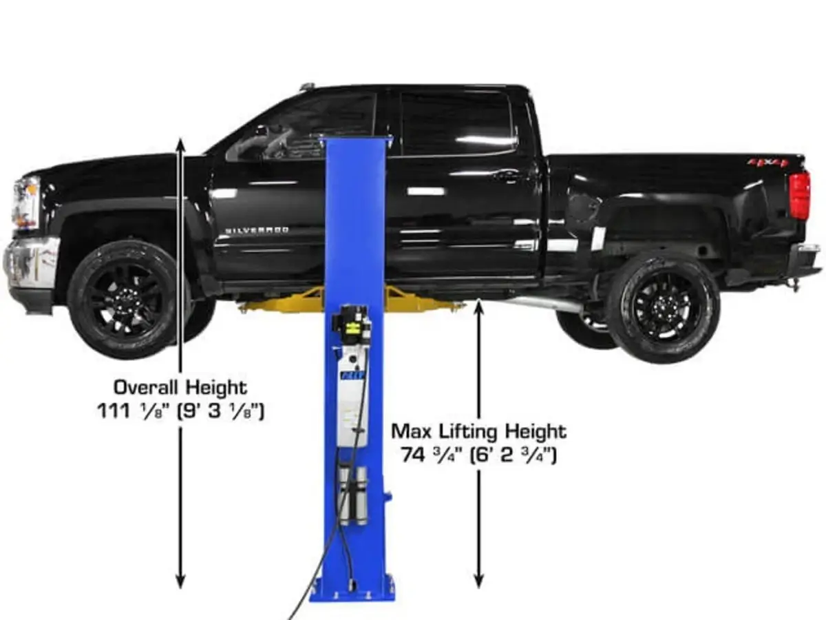 ATLAS Platinum PVL-9BP ALI Certified Baseplate 9,000 lbs. Capacity 2 Post Above Ground Car Lift