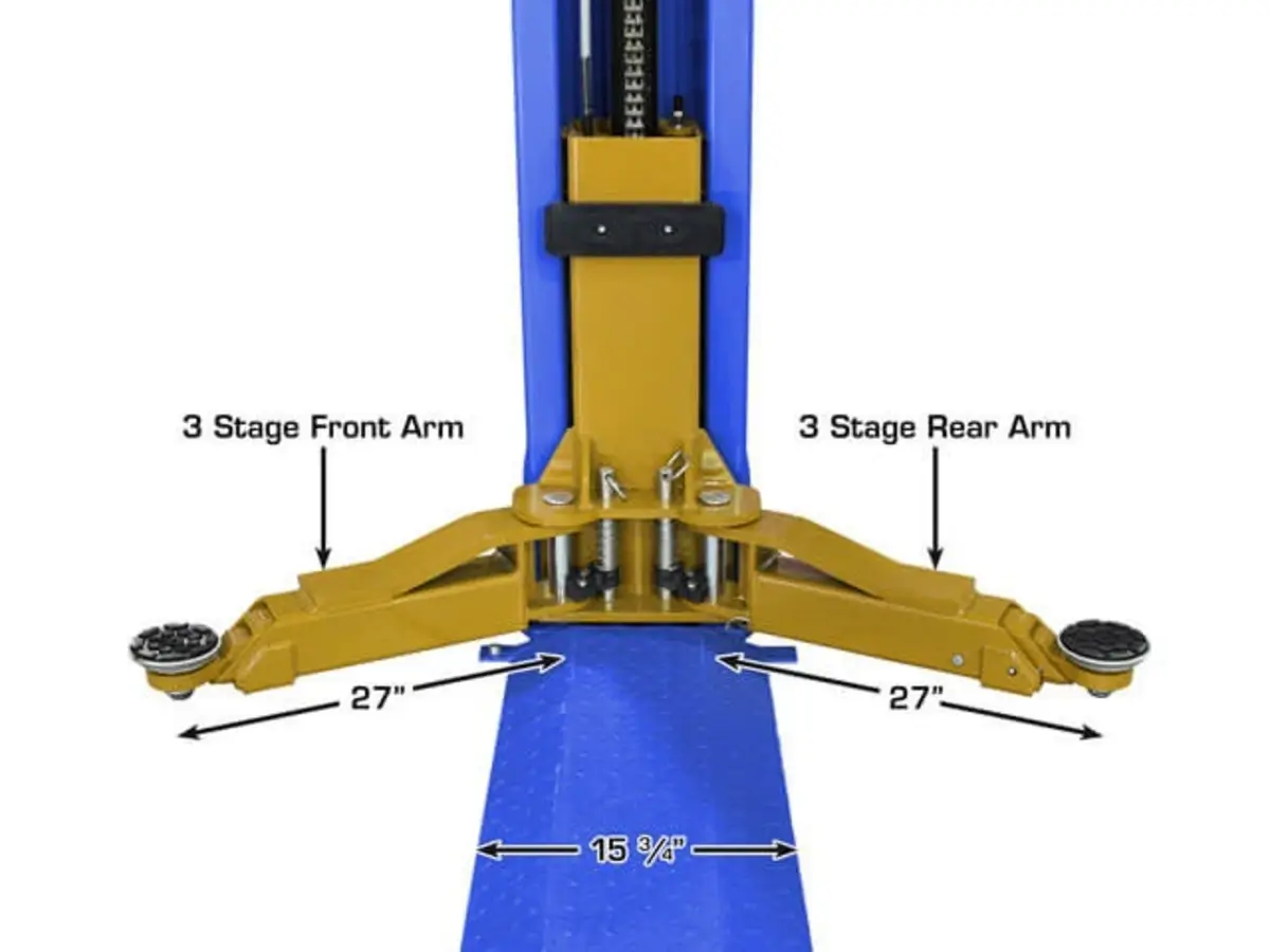 ATLAS Platinum PVL-9BP ALI Certified Baseplate 9,000 lbs. Capacity 2 Post Above Ground Car Lift