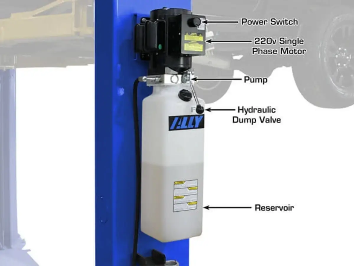 ATLAS Platinum PVL-9BP ALI Certified Baseplate 9,000 lbs. Capacity 2 Post Above Ground Car Lift