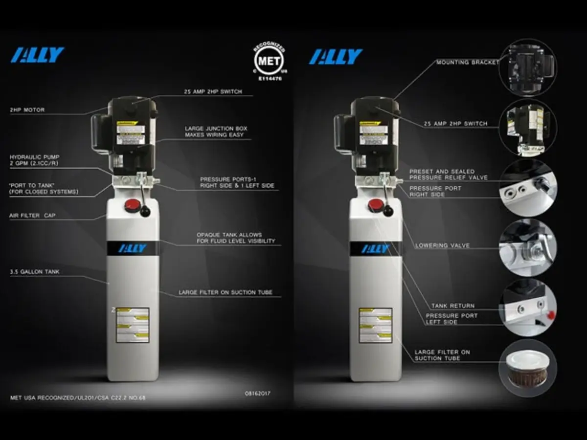 ATLAS Platinum PVL-9BP ALI Certified Baseplate 9,000 lbs. Capacity 2 Post Above Ground Car Lift