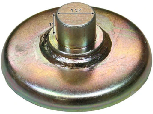 Adaptateur de levage rond avec patin en caoutchouc, tige de 1,5 po
