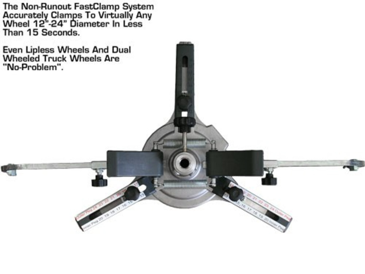 ATLAS Fast Clamp Three Point 10″-24″ Non-Runout Wheel Clamps (Set Of 4)