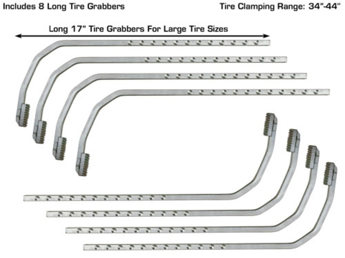 ATLAS Fast Clamp Three Point 10″-24″ Non-Runout Wheel Clamps (Set Of 4)