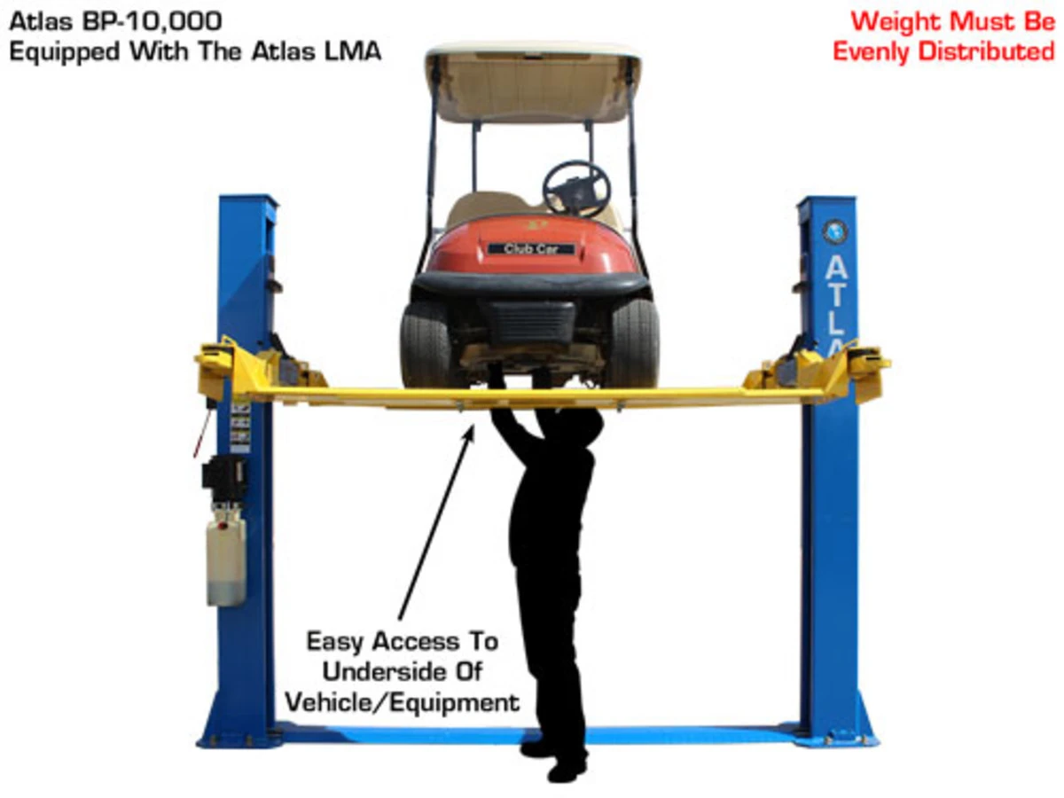 ATLAS Lawn Mower Adapter for 2 Post Lifts