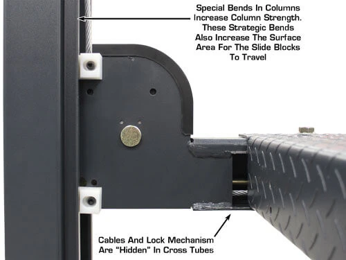 ATLAS 408-SL Premium 8,000 Lbs. Capacity Portable Hobbyist 4 Post Lift