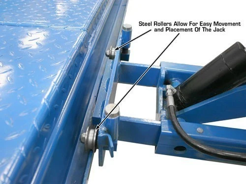 ATLAS RJ-6000 Air/Hydraulic Center Rolling Jack 6,000 Lbs. Capacity with Truck Adapters