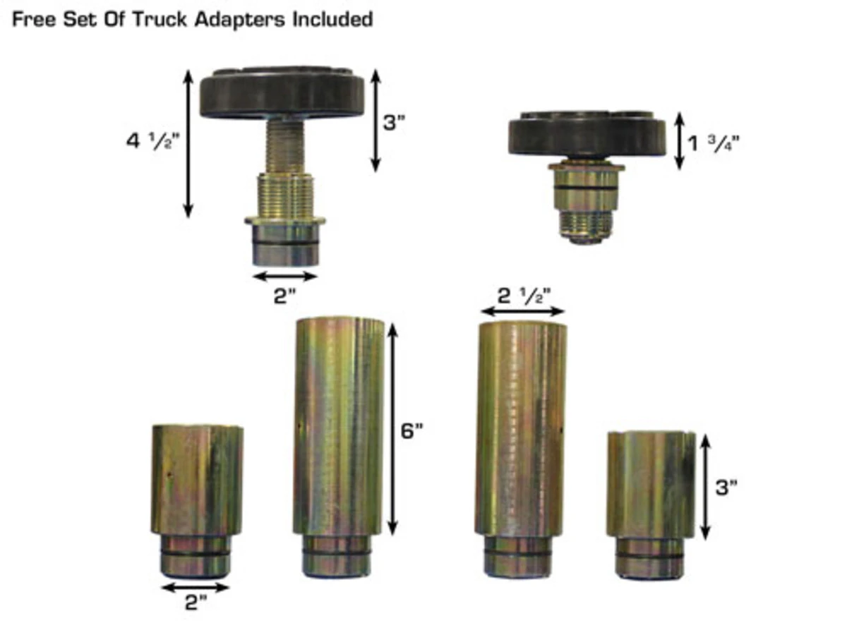 ATLAS RJ-8000 Air/Hydraulic Center Rolling Jack 8,000 Lbs. Capacity with Truck Adapters