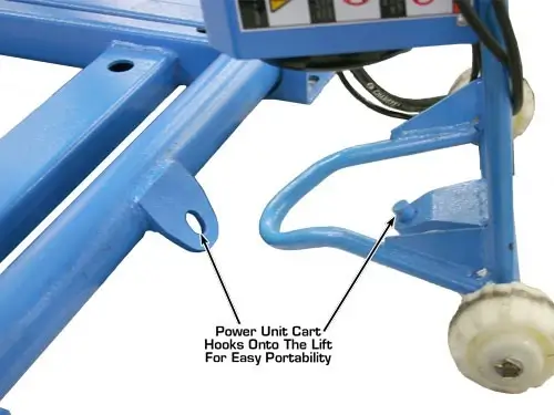 ATLAS Kwik Bay Commercial Grade Open Center Portable 7,000 Lbs. Capacity with Support Bars