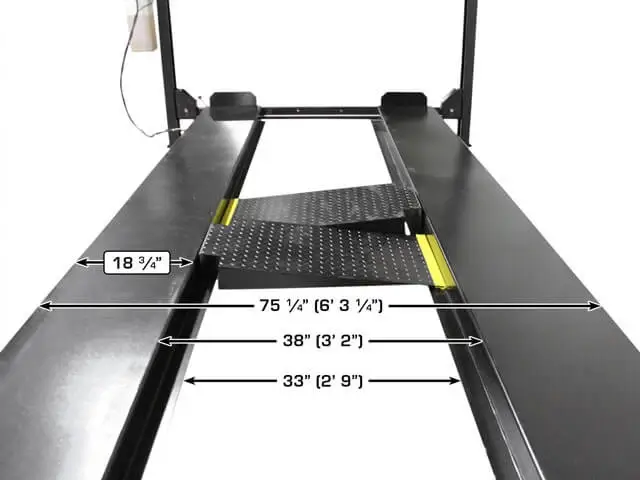Pont élévateur à quatre poteaux Apex 8 Hobbyist – Certifié ALI