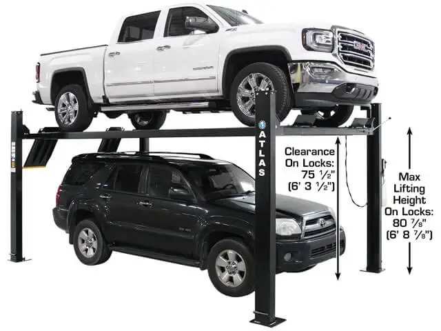 Apex 9 ALI Certified Hobbyist 9,000 Lb. Capacity 4 Post Parking Car Lift