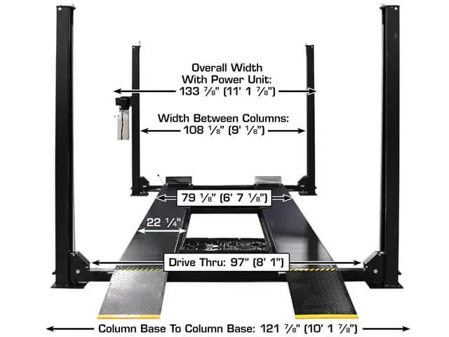 Apex 9 ALI Certified Hobbyist 9,000 Lb. Capacity 4 Post Parking Car Lift