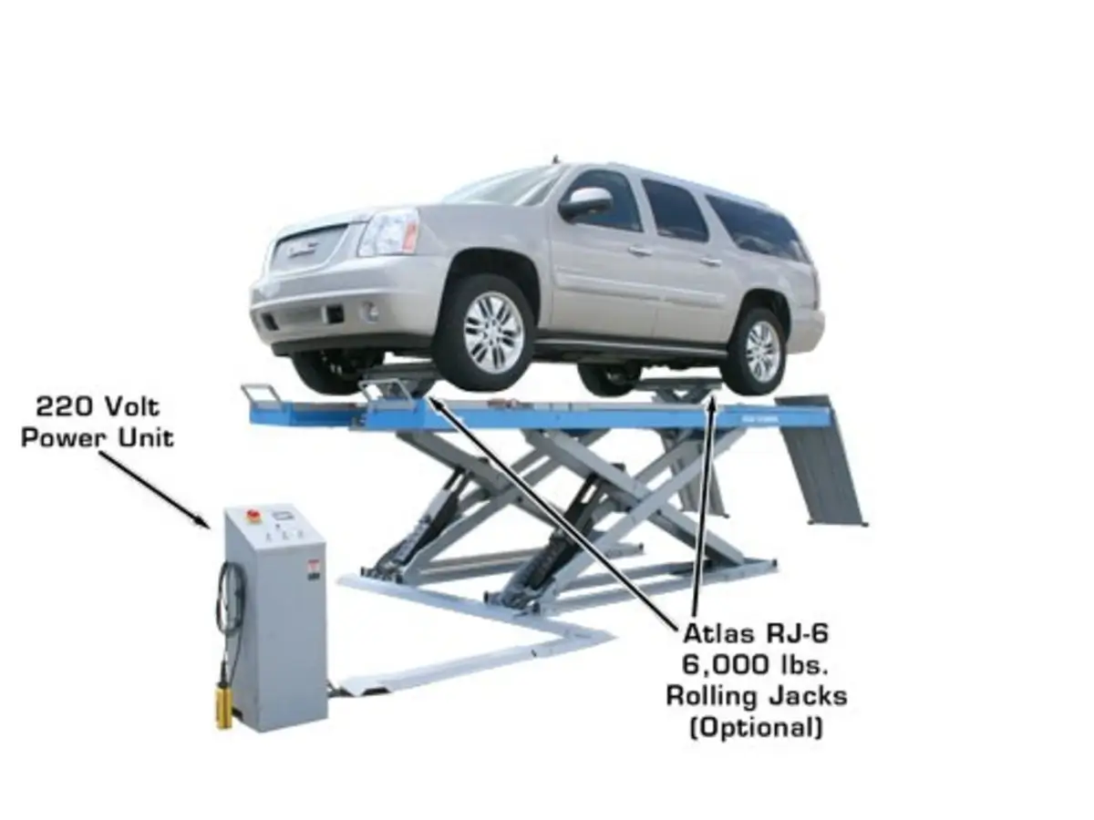 ATLAS 12ASL 12,000 Lbs. Capacity Commercial Grade Alignment Scissor Lift