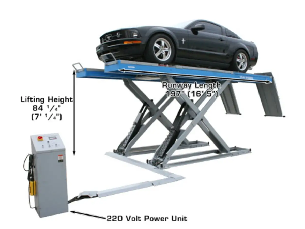 ATLAS 12ASL 12,000 Lbs. Capacity Commercial Grade Alignment Scissor Lift