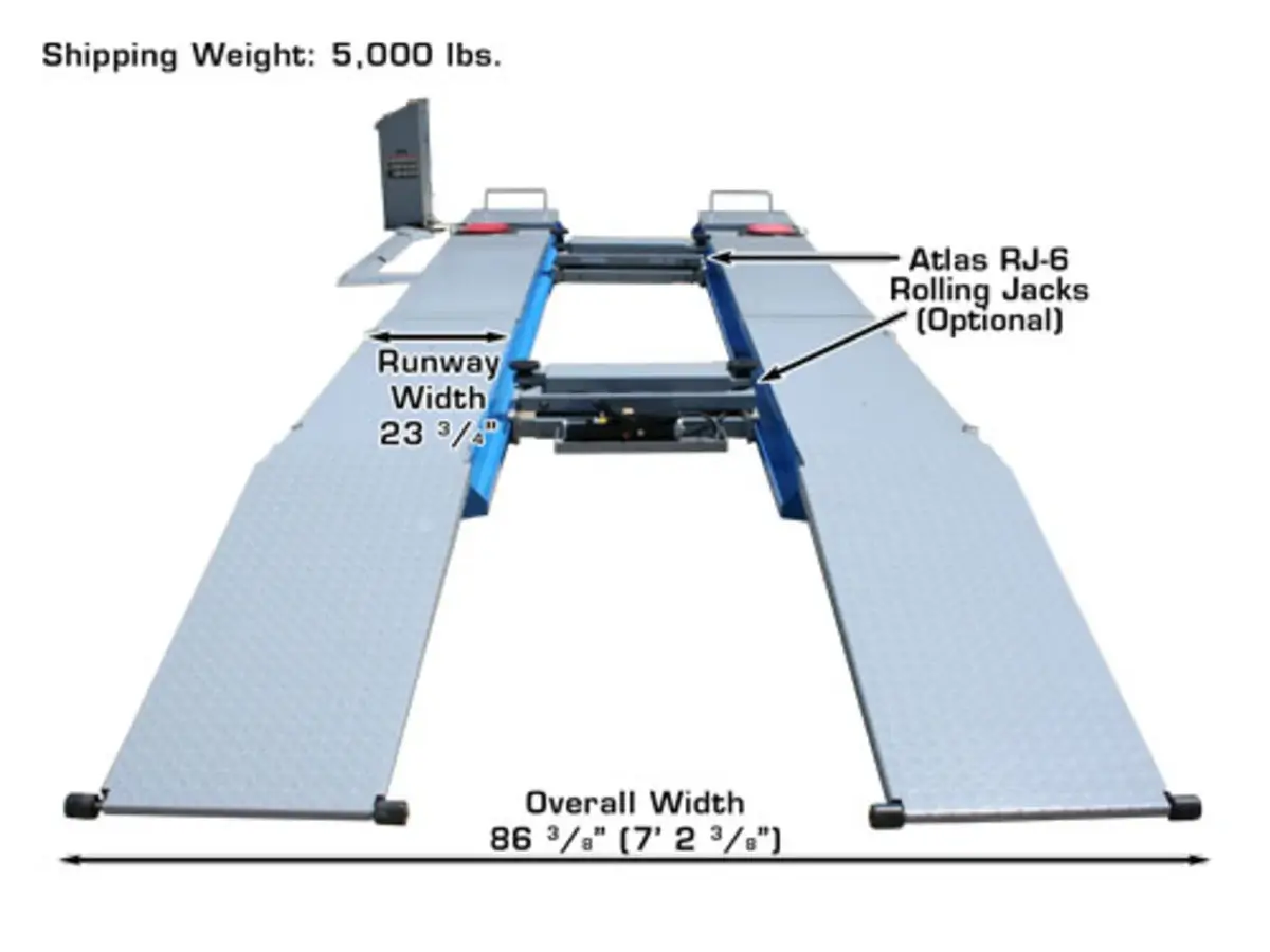 ATLAS 12ASL 12,000 Lbs. Capacity Commercial Grade Alignment Scissor Lift