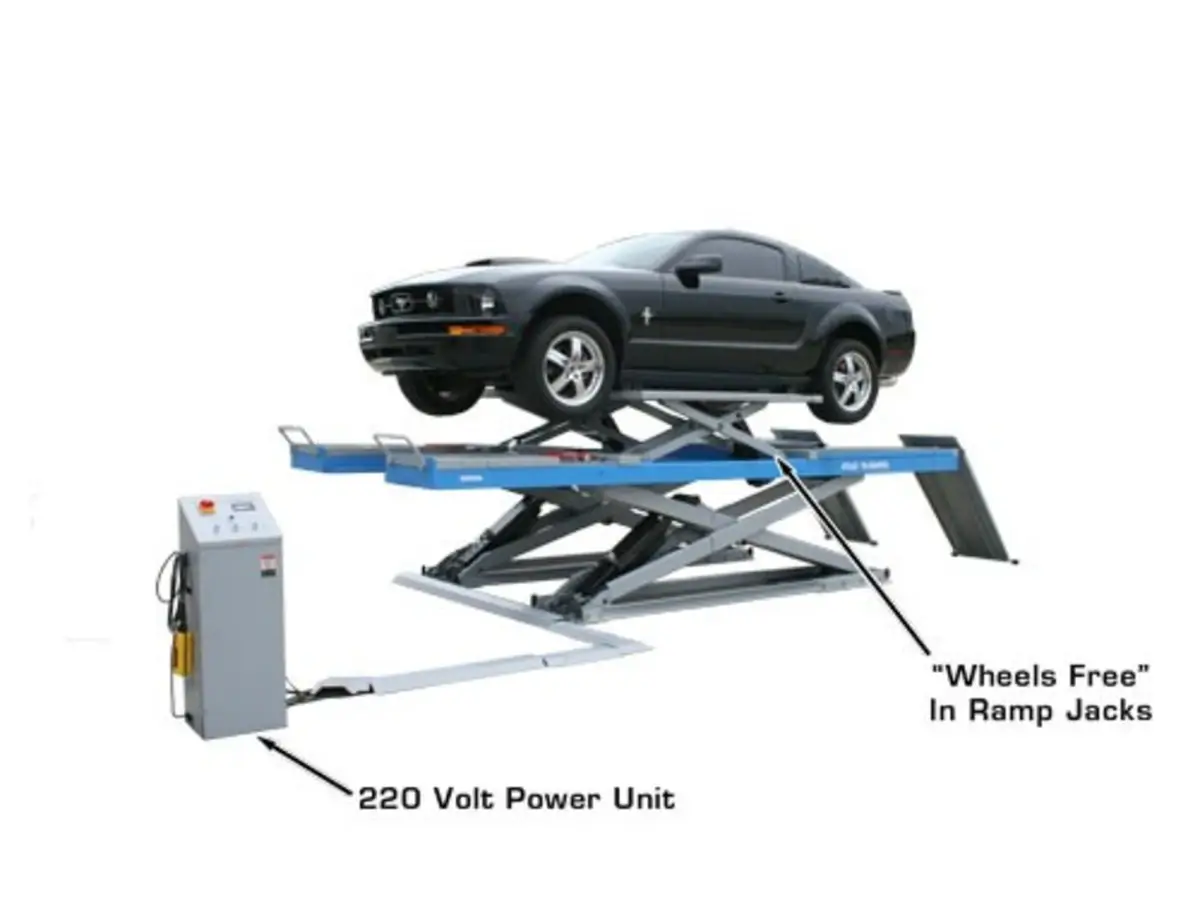 ATLAS 12AWFSL 12,000 Lbs. Capacity Alignment Scissor Lift with Wheels-Free System