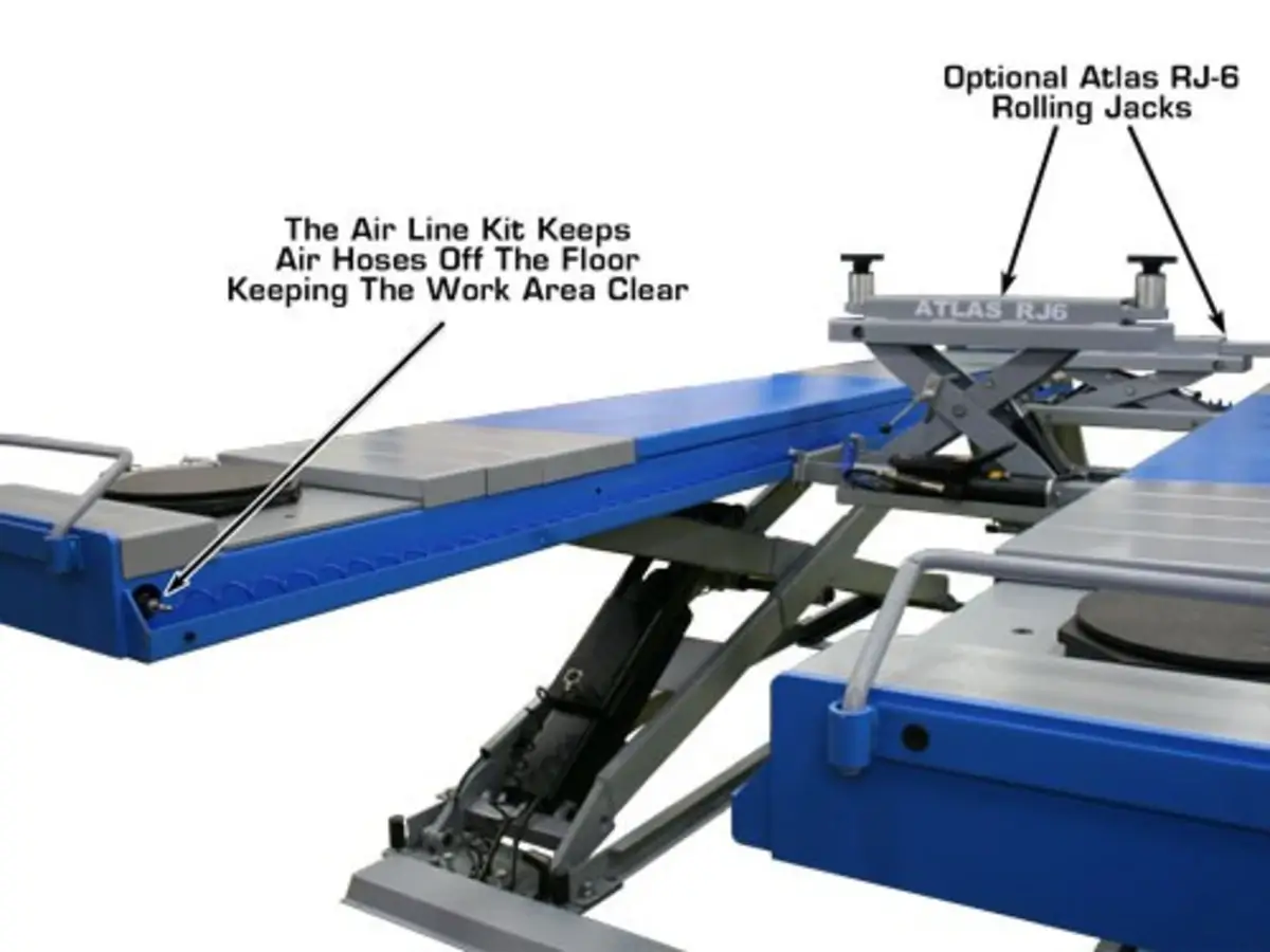 ATLAS 12AWFSL 12,000 Lbs. Capacity Alignment Scissor Lift with Wheels-Free System