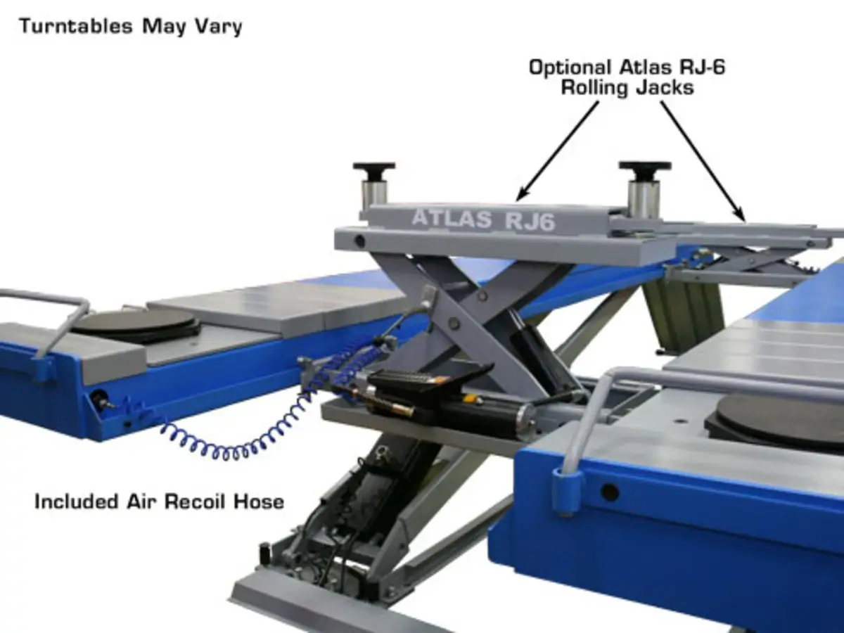 ATLAS 12AWFSL 12,000 Lbs. Capacity Alignment Scissor Lift with Wheels-Free System