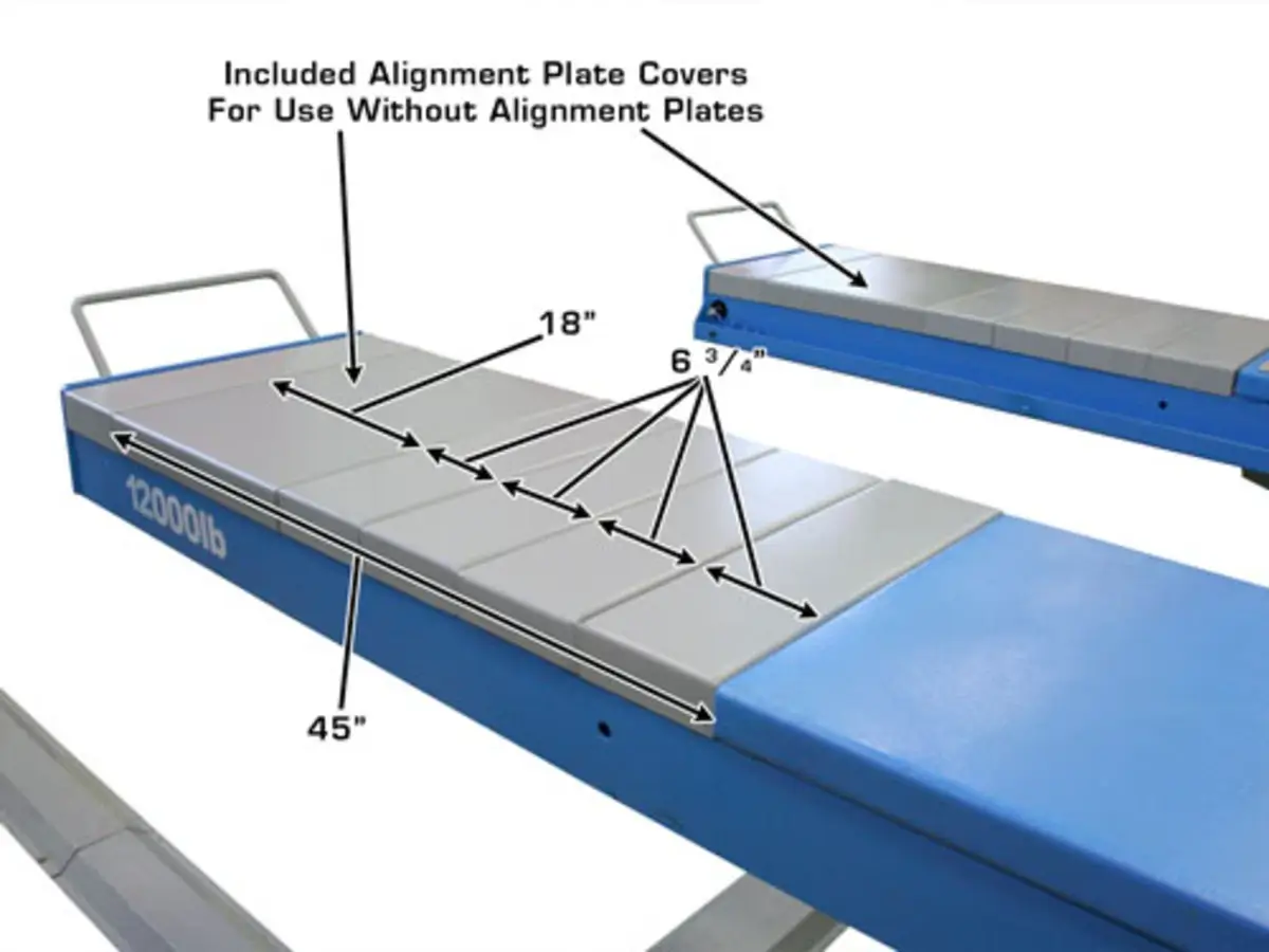 ATLAS 12AWFSL 12,000 Lbs. Capacity Alignment Scissor Lift with Wheels-Free System
