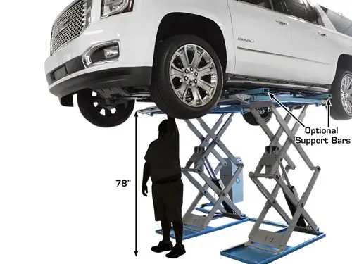 ATLAS SLP-9K Commercial Grade 9,000 Lbs. Capacity Full Rise Scissor Lift