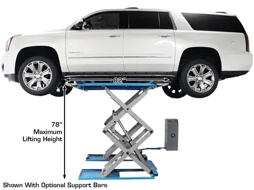 ATLAS SLP-9K Commercial Grade 9,000 Lbs. Capacity Full Rise Scissor Lift