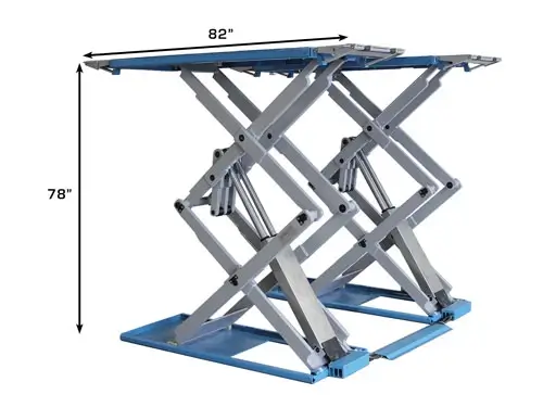 ATLAS SLP-9K Commercial Grade 9,000 Lbs. Capacity Full Rise Scissor Lift