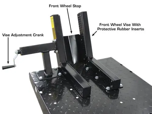 ATLAS HT-ACL Cycle Lift 1,000 Capacity with Drop In Rear Wheel Roller Plate