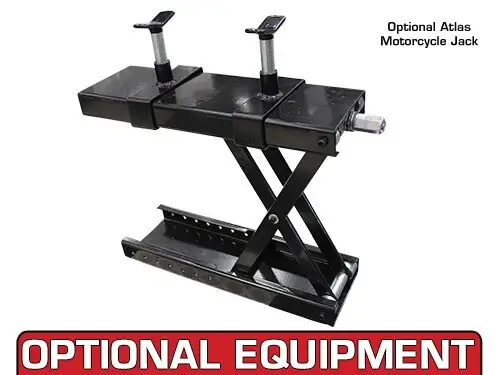 ATLAS HT-ACL Cycle Lift 1,000 Capacity with Drop In Rear Wheel Roller Plate