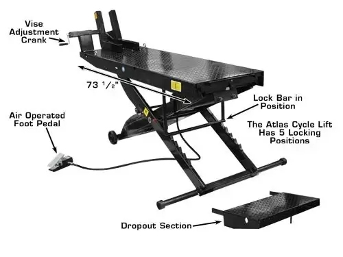 ATLAS Cycle Lift (1,000lbs Capacity)